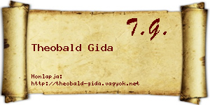 Theobald Gida névjegykártya